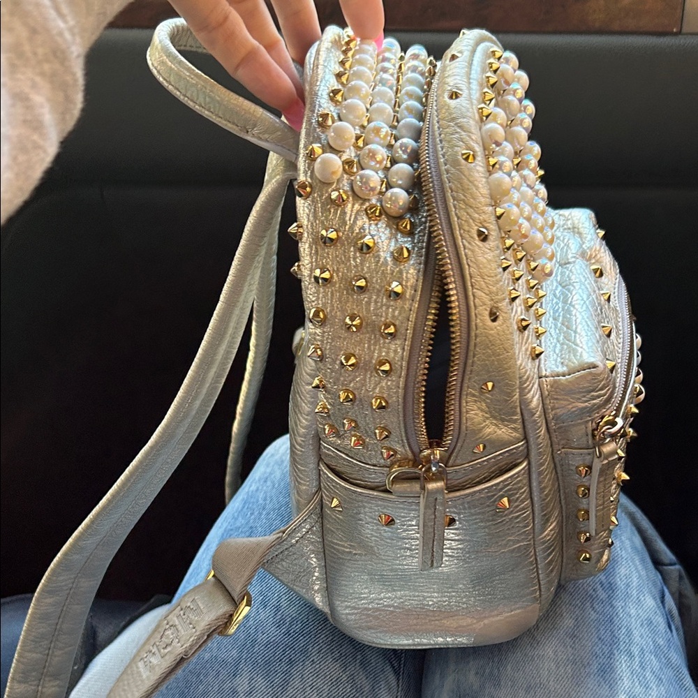Mcm Mini Stark Studded Backpack - image 7